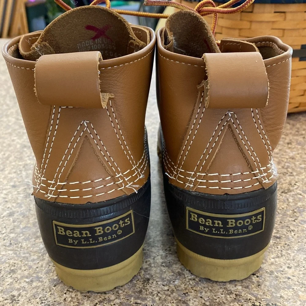 L.L. Bean 6” Duck Leather Rubber Boot Women’s 10 M FM 175062 Bean Boots